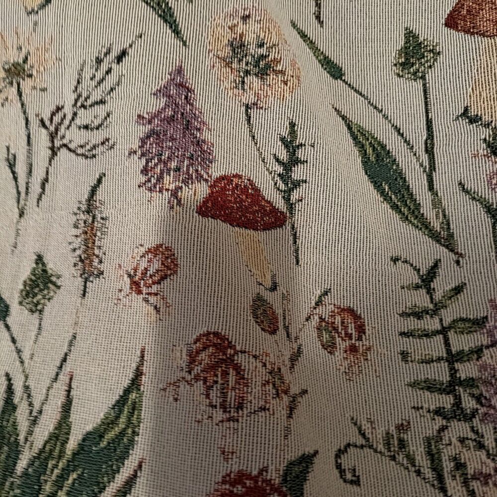 Mushroom Fungi Tapestry Afghan Throw 50x60. BOHO. Fun.New w/out Tags.Ships Fast! - Picture 6 of 11